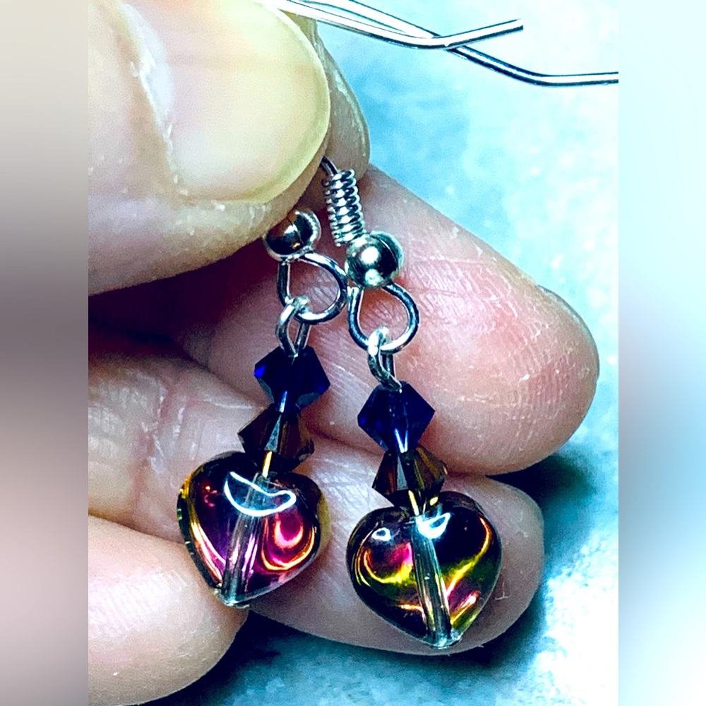 Beautiful handmade Swarovski Crystal earrings